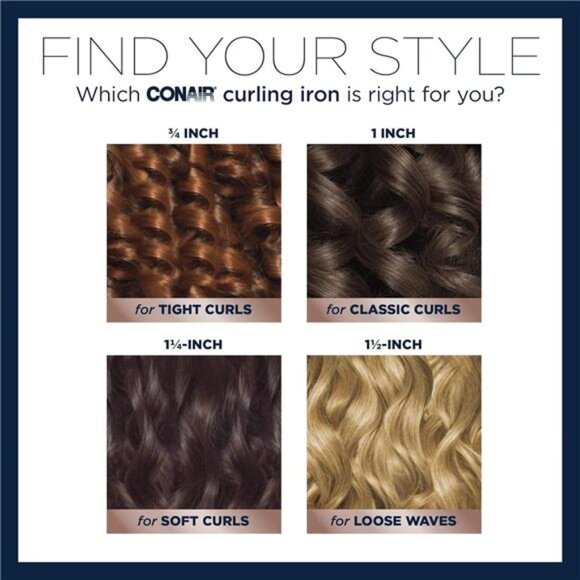 Double Ceramic 1 1/2-Inch Curling Iron, 1 ½ inch barrel produces soft - Picture 13 of 16